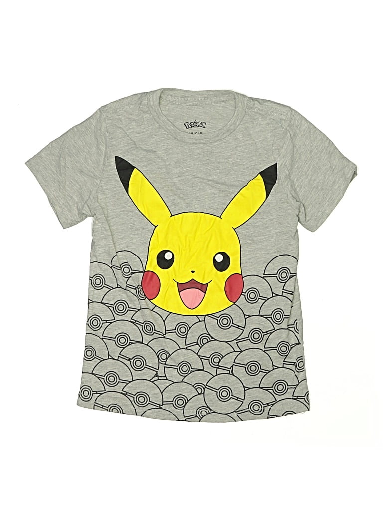 Pre-owned Pokémon Kids' Short Sleeve T-shirt In Gray