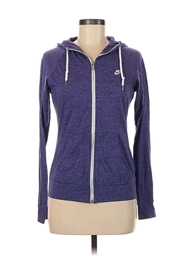 Pre-owned Nike Zip Up Hoodie In Purple