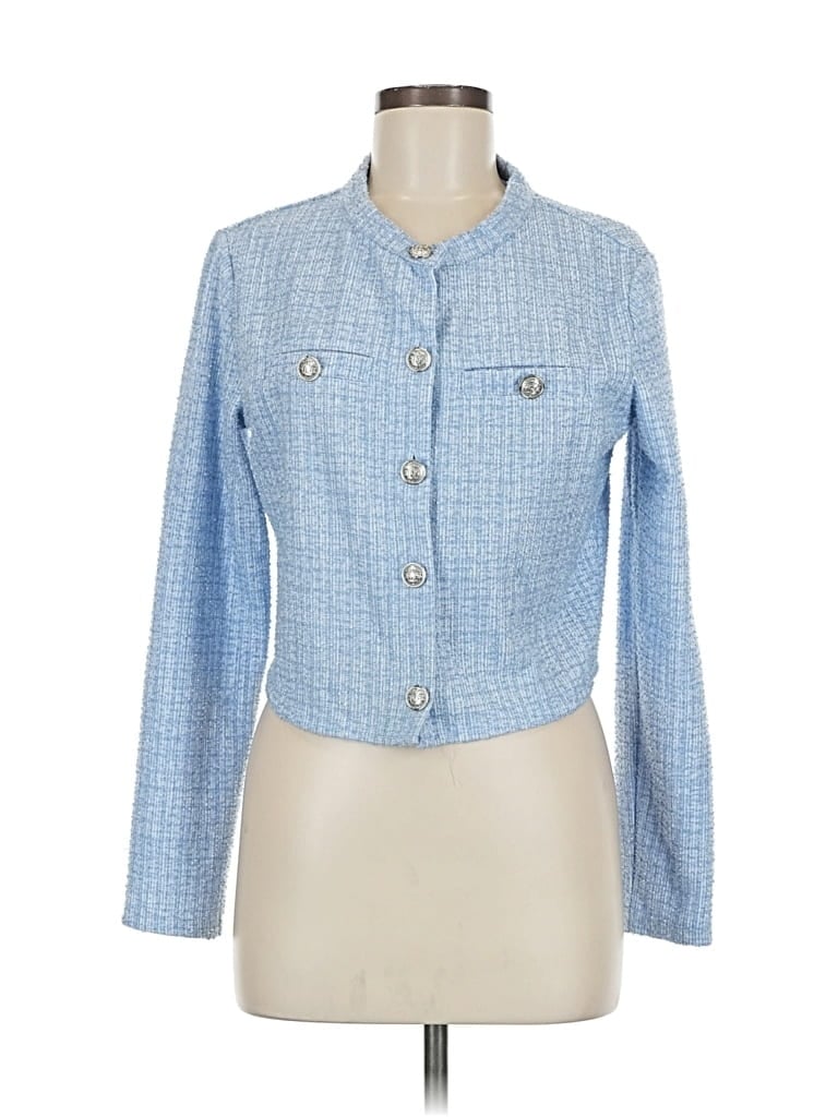 Pre-owned H&m Cardigan Sweater In Blue