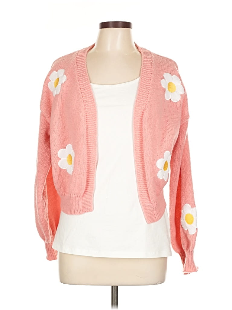 Pre-owned Unbranded Cardigan Sweater In Pink