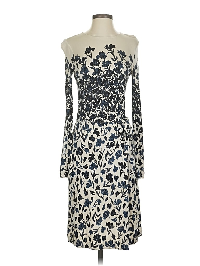 Pre-owned Tory Burch Cocktail Dress In White