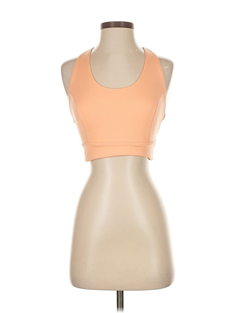 Pre-owned Fp Movement Tank Top Orange Halter Neckline Tops
