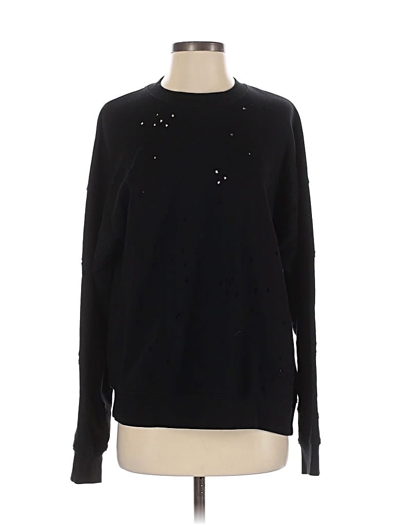Pre-owned Sandro Pullover Sweater In Black