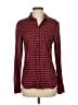 J.Crew Houndstooth Red Long Sleeve Button-Down Shirt Size 4 - photo 1