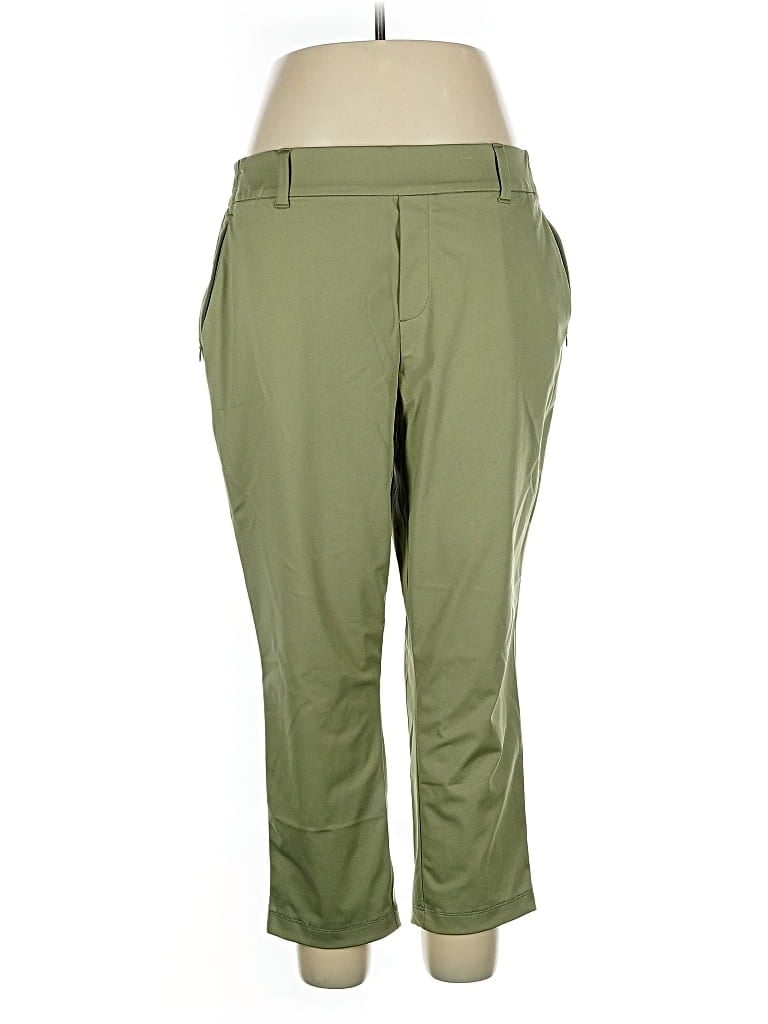 Pre-owned Lands' End Casual Pants In Green