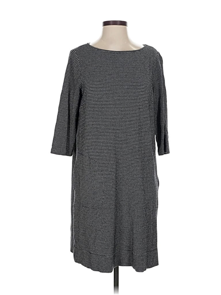 Pre-owned Jjill Casual Dress In Gray