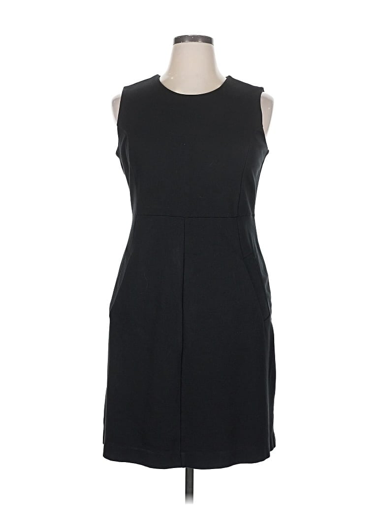 Pre-owned Lands' End Casual Dress In Black