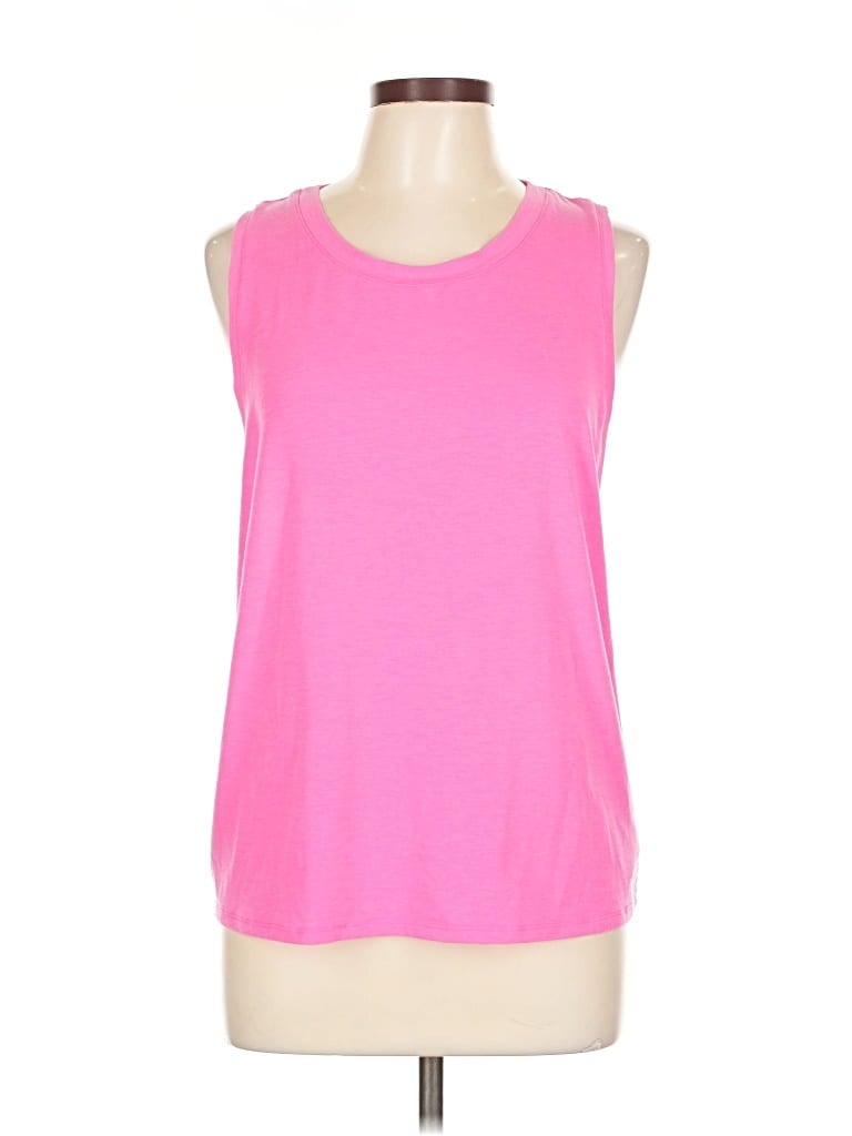 Pre-owned Gap Fit Sleeveless T-shirt In Pink