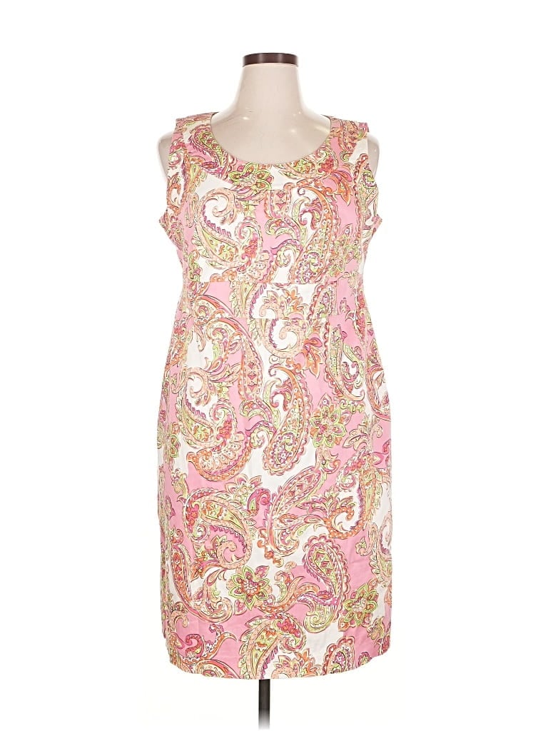Pre-owned Jones New York Signature Cocktail Dress In Pink