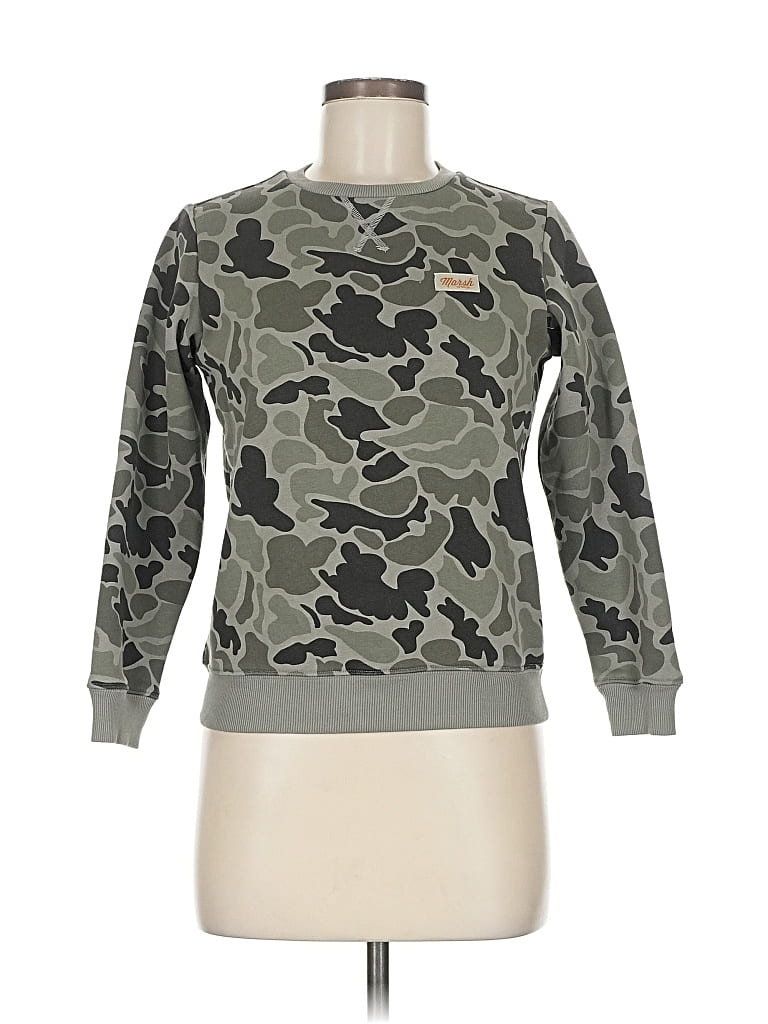 Pre-owned Assorted Brands Sweatshirt In Green