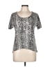 Miss Majesty Silver Short Sleeve Top Size M - photo 1