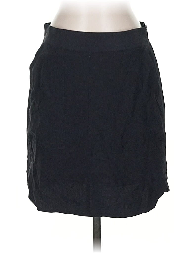 Pre-owned Madewell Silk Skirt In Black