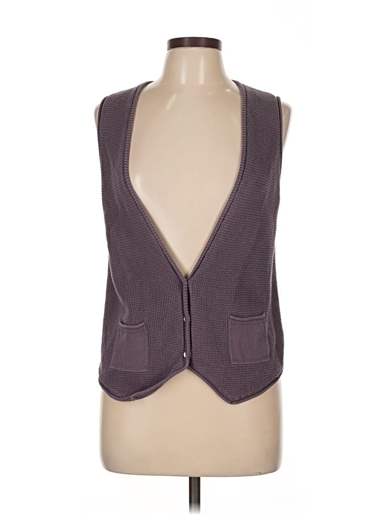 Pre-owned Jjill Sweater Vest In Purple