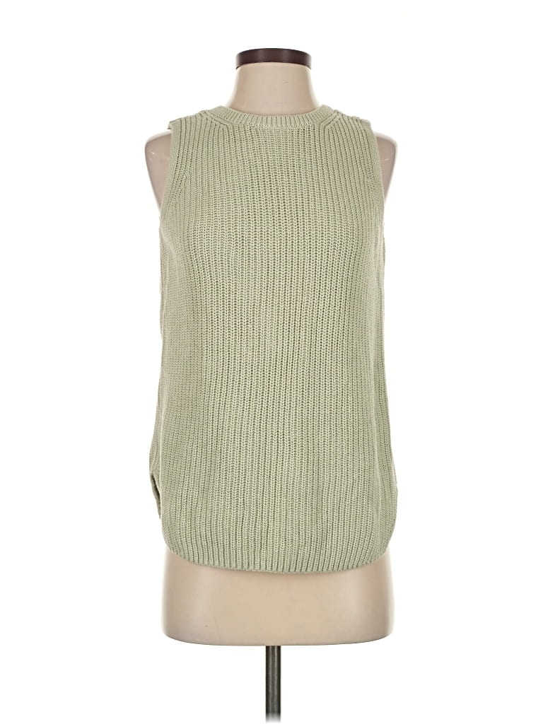 Pre-owned Ann Taylor Loft Sweater Vest In Green