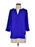 Dana Buchman 100% Polyester Blue 3/4 Sleeve Blouse Size S - photo 1