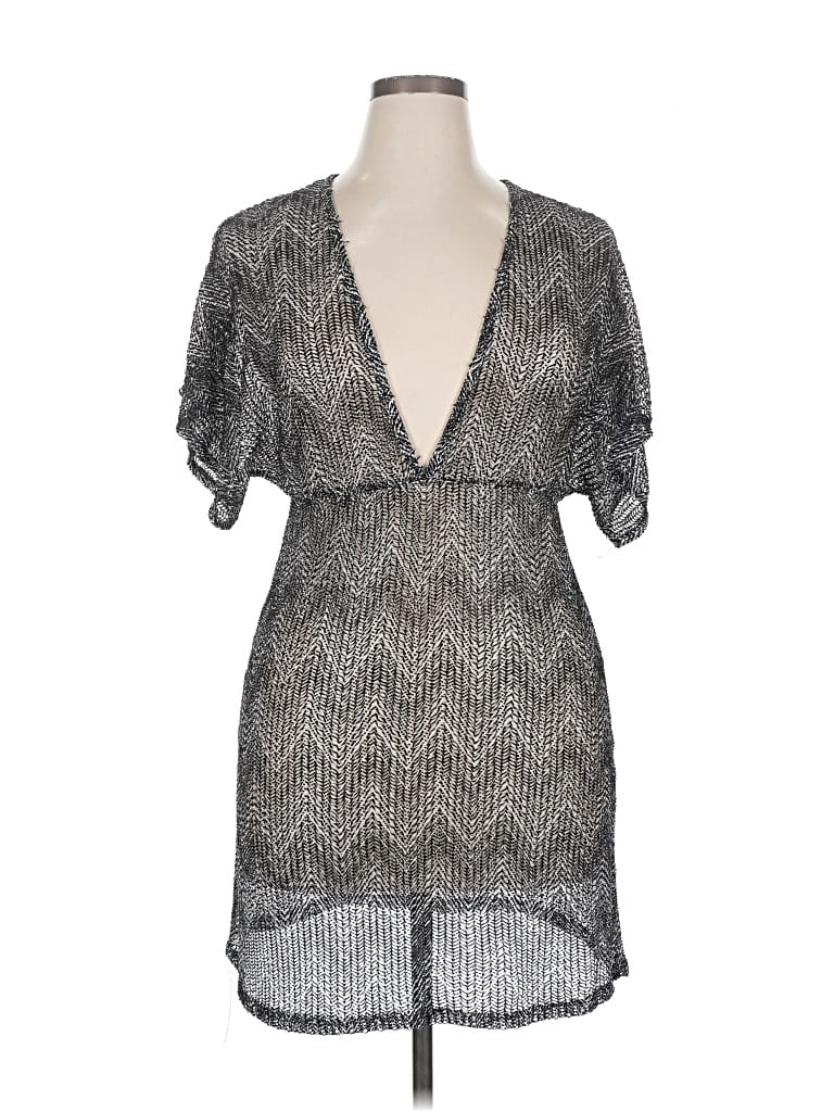 Pre-owned Jordan Taylor Cocktail Dress In Gray