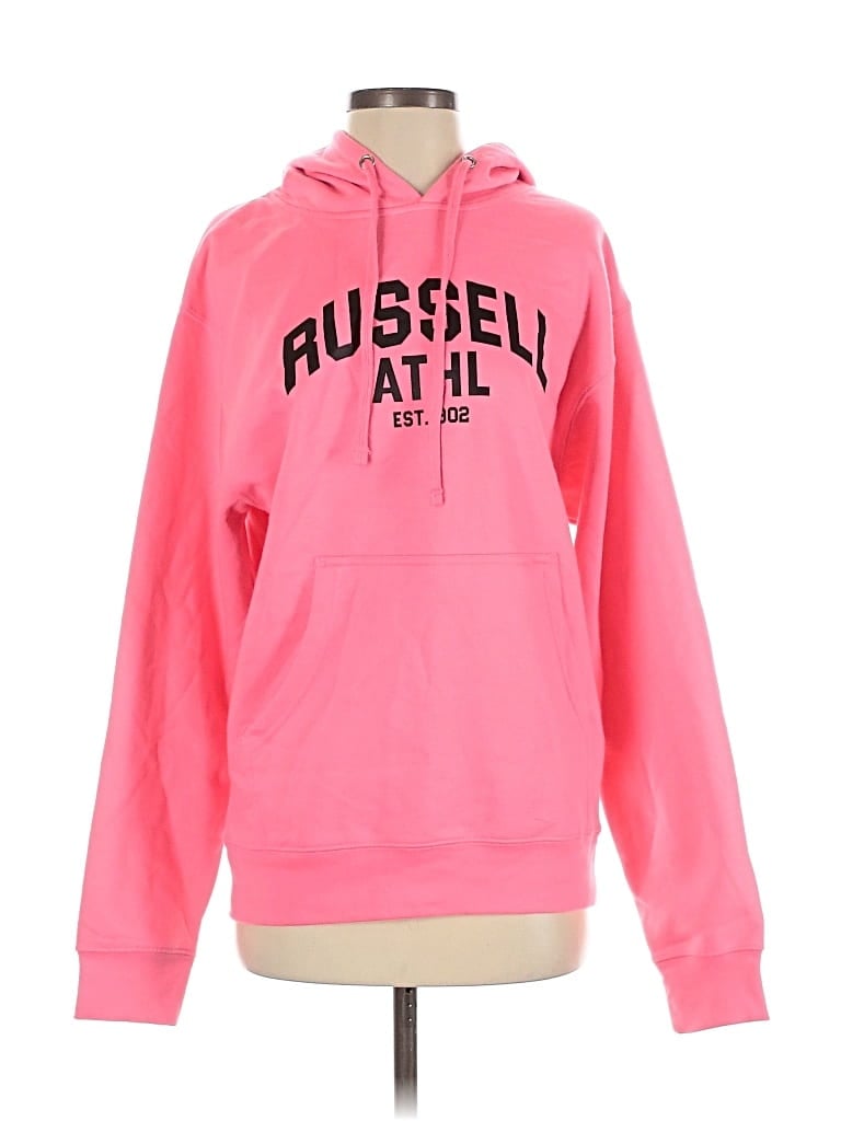 Russell Athletic Pullover Hoodie In Pink