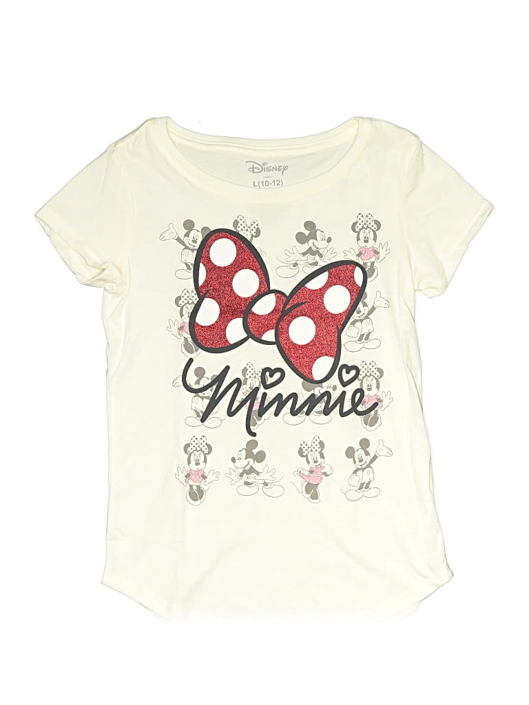 Pre-owned Disney Kids' Short Sleeve T-shirt In White