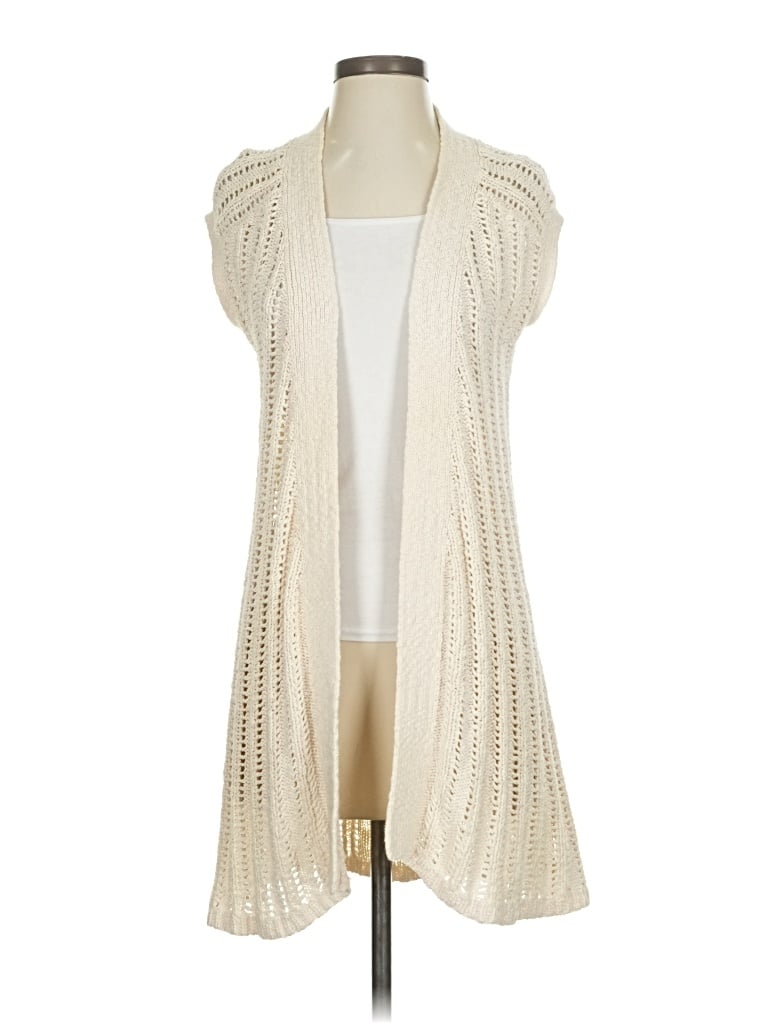 Pre-owned Old Navy Cardigan Sweater In White