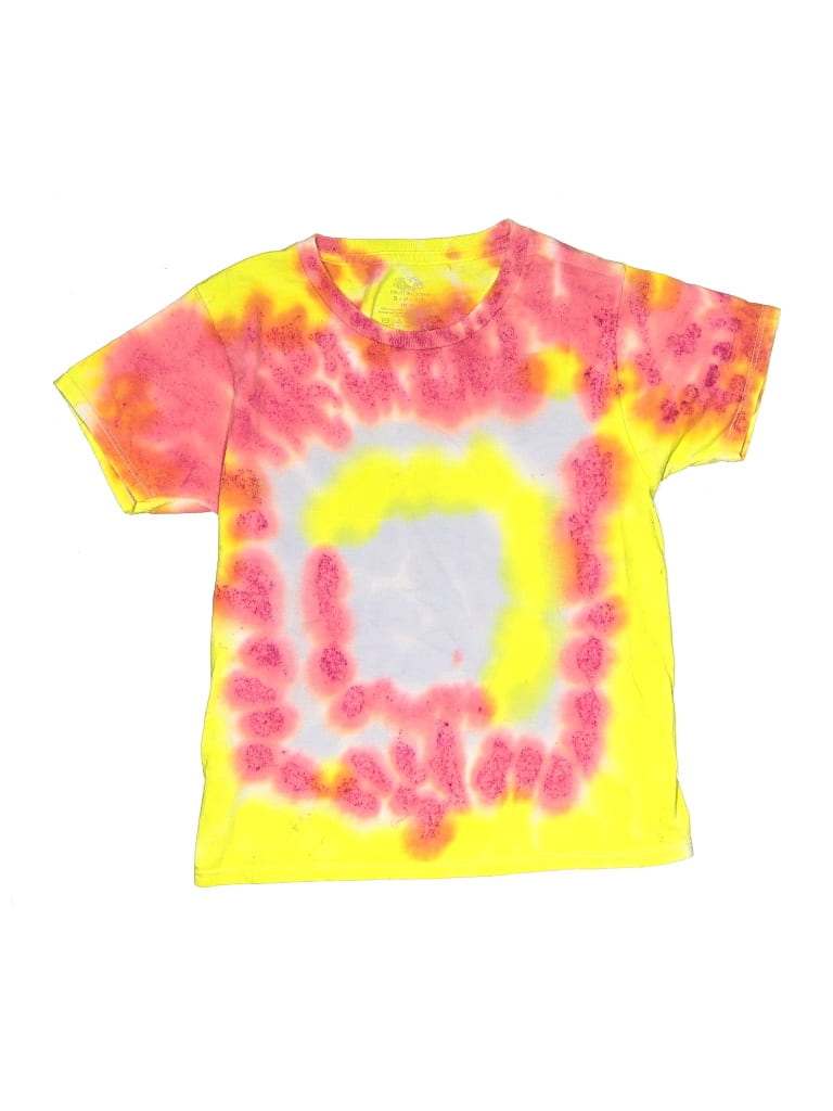 Pre-owned Fruit Of The Loom Kids' Short Sleeve T-shirt In Yellow