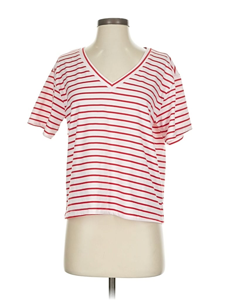 Pre-owned Shein Short Sleeve T-shirt In Red