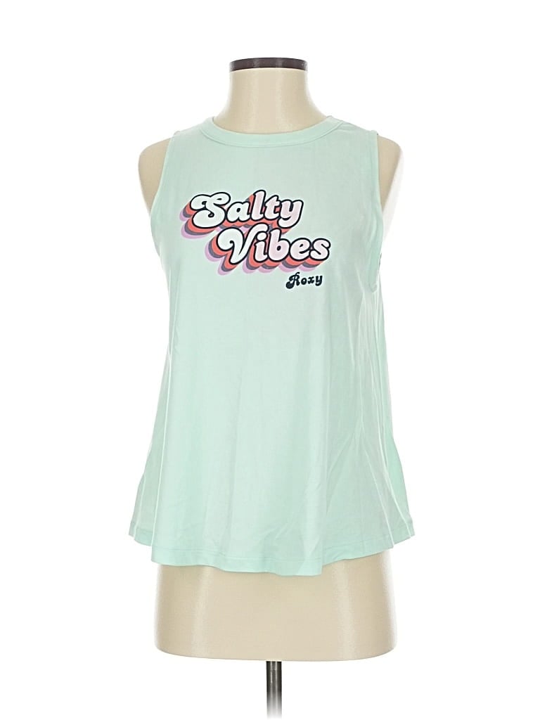Pre-owned Roxy Sleeveless T-shirt In Green