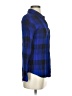 Rails 100% Rayon Plaid Blue Long Sleeve Button-Down Shirt Size XS - photo 4