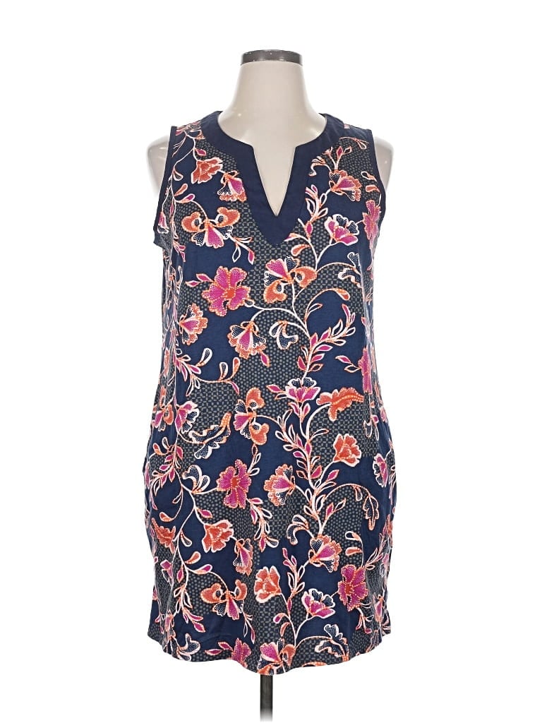 Pre-owned Lands' End Casual Dress In Blue