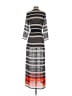 MICHAEL Michael Kors 100% Polyester Stripes Black Gray Casual Dress Size XXS - photo 2