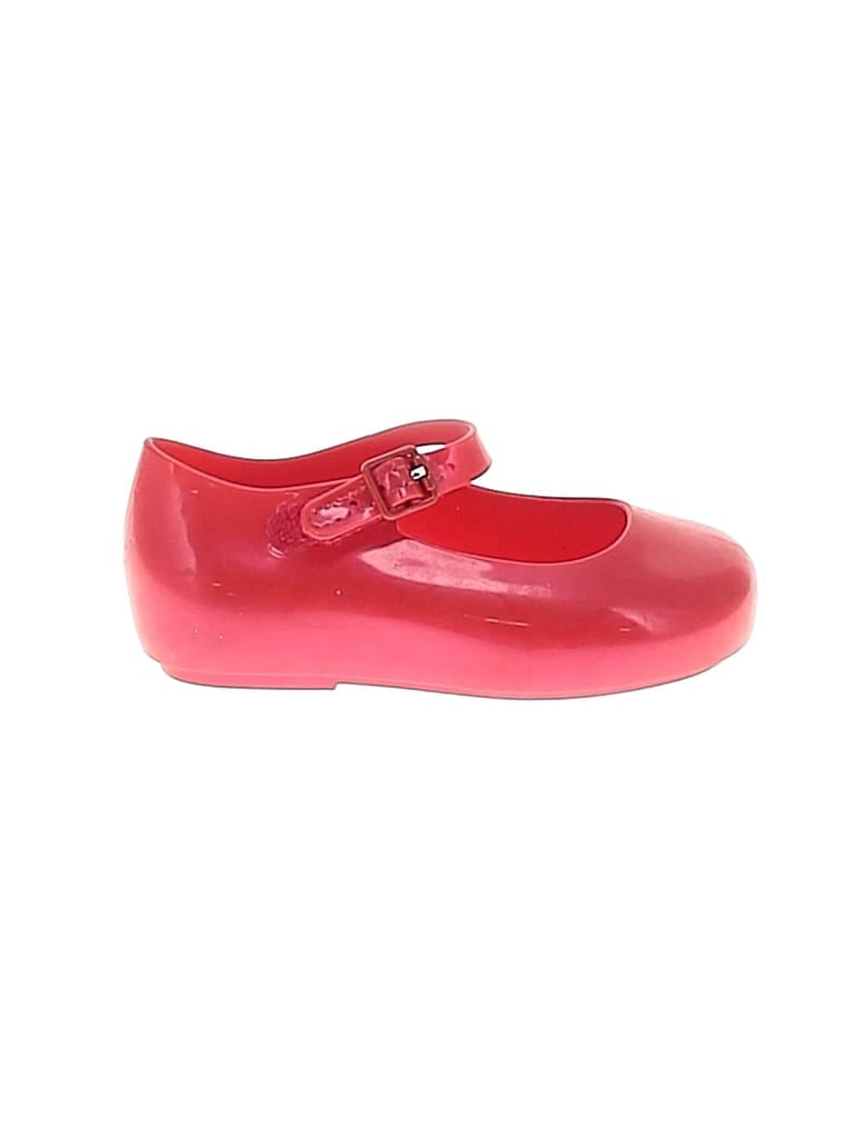 Pre-owned Mini Melissa Kids' Flats In Red