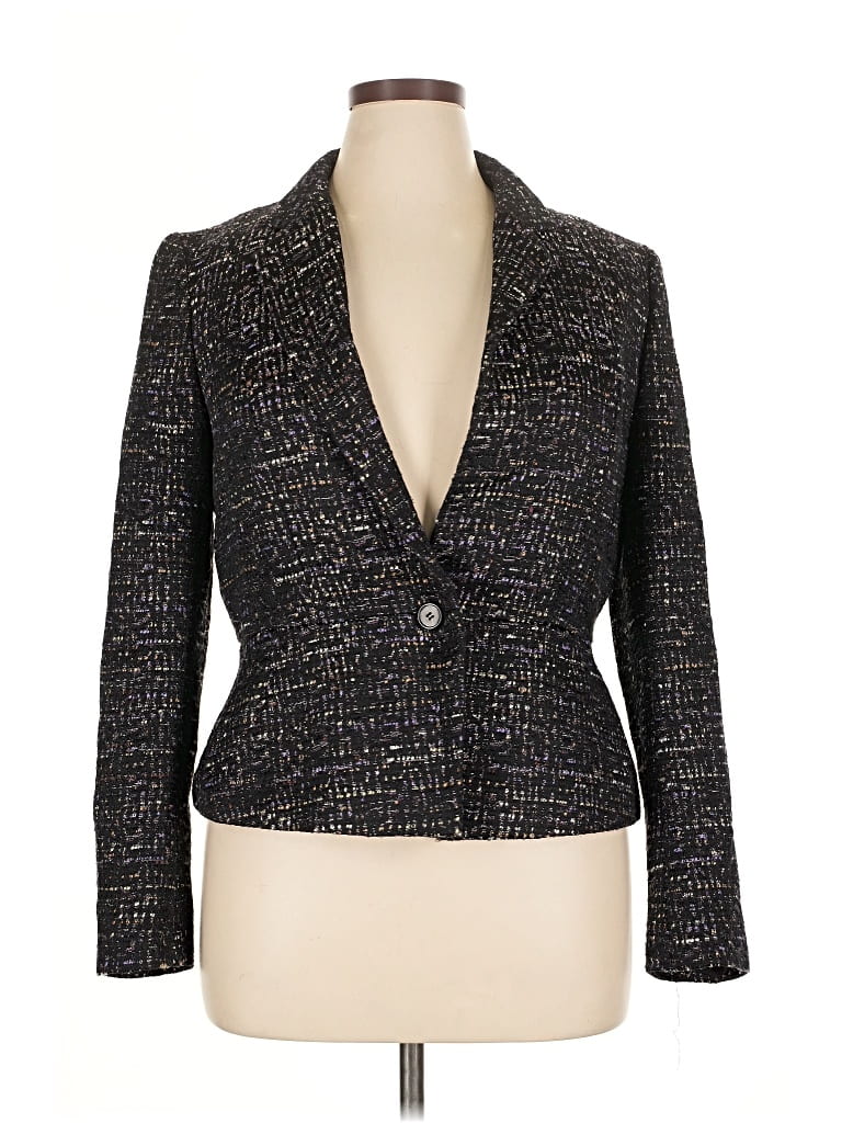 Pre-owned Ann Taylor Blazer Jacket In Gray