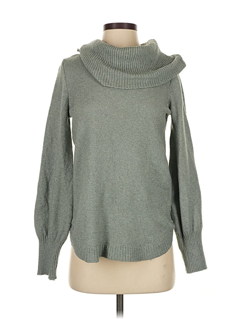 Pre-owned Tahari Turtleneck Sweater In Green