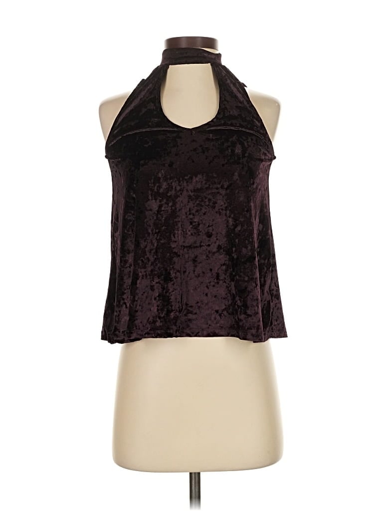 Pre-owned Crave Fame By Almost Famous Sleeveless Blouse In Burgundy