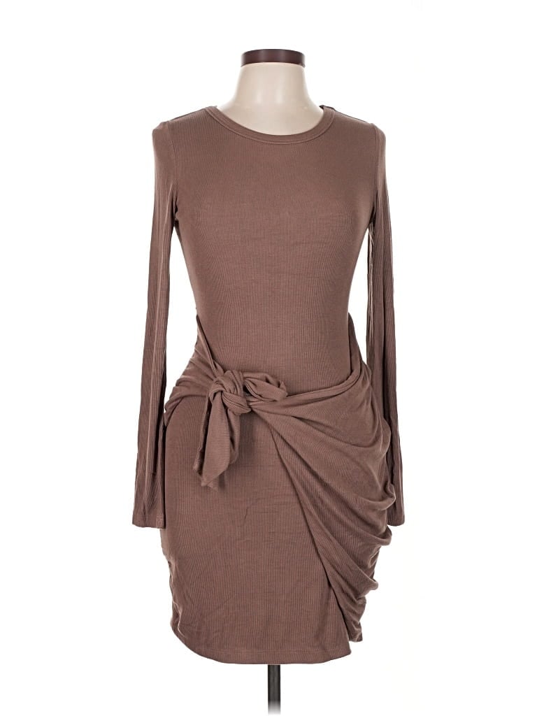 Pre-owned Petal And Pup Casual Dress In Brown