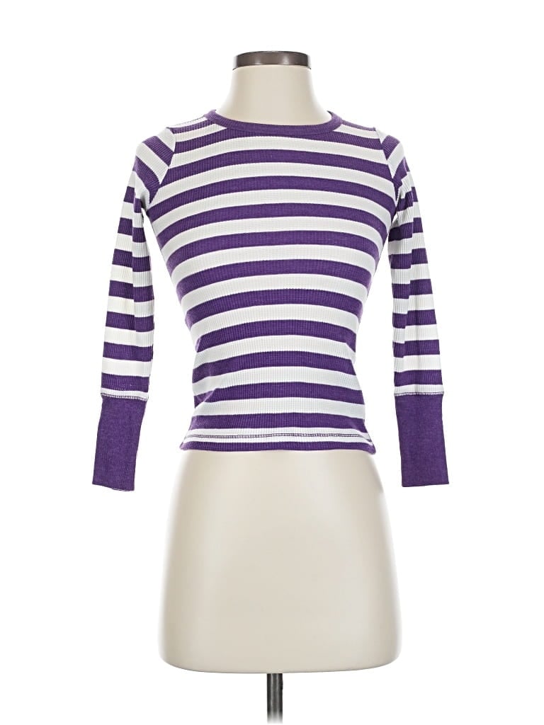 Pre-owned Arizona 3/4 Sleeve T-shirt In Purple