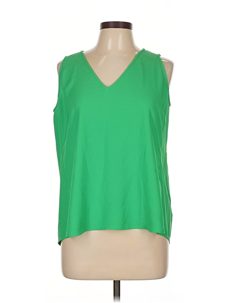 Pre-owned Nordstrom Sleeveless Blouse In Green