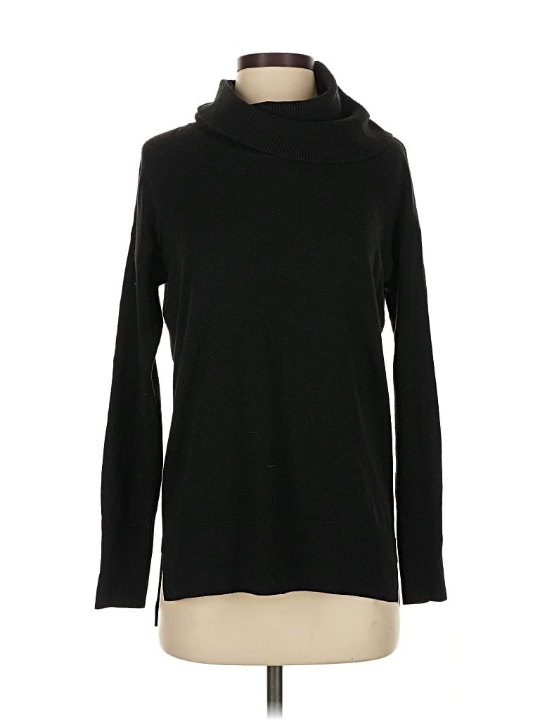 Pre-owned Lou & Grey For Loft Turtleneck Sweater In Black