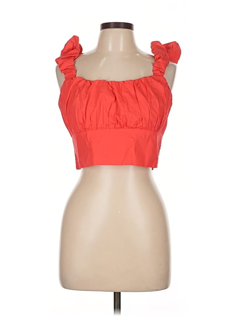 Pre-owned Abercrombie & Fitch Sleeveless Blouse In Orange