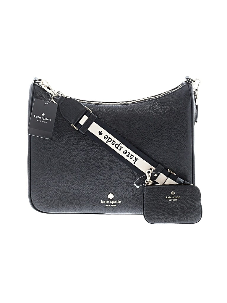 Kate Spade New York Leather Crossbody Bag In Black
