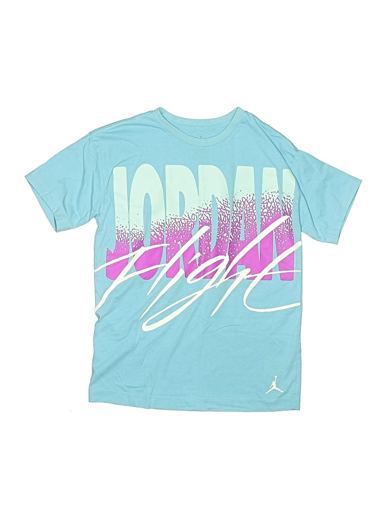 Pre-owned Air Jordan Kids' Short Sleeve T-shirt In Blue