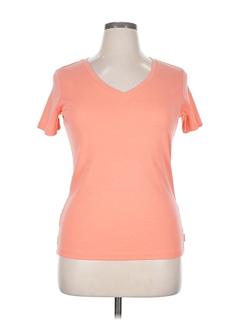 Pre-owned Eddie Bauer Short Sleeve T-shirt In Orange