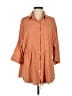 L Space 100% Rayon Orange 3/4 Sleeve Button-Down Shirt Size XS - photo 1