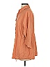 L Space 100% Rayon Orange 3/4 Sleeve Button-Down Shirt Size XS - photo 5