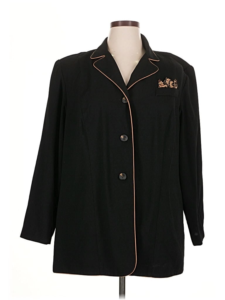 Pre-owned Dressbarn Coat In Black