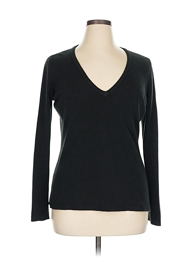 Pre-owned New York And Company Pullover Sweater In Black