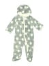 PLACE Sport 100% Polyester Stars Silver Long Sleeve Onesie Size 3-6 mo - photo 1