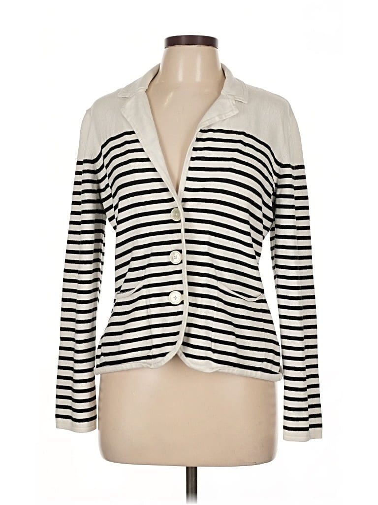 Pre-owned Polo Ralph Lauren Cardigan Sweater In White