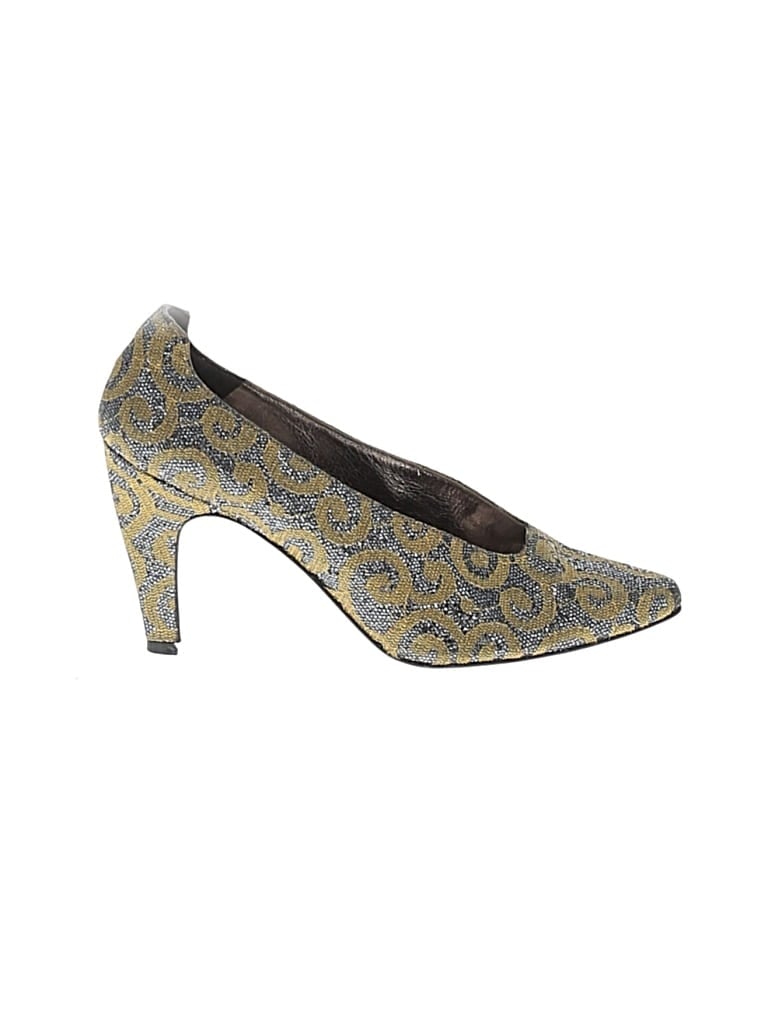 Pre-owned Assorted Brands Heels In Gold