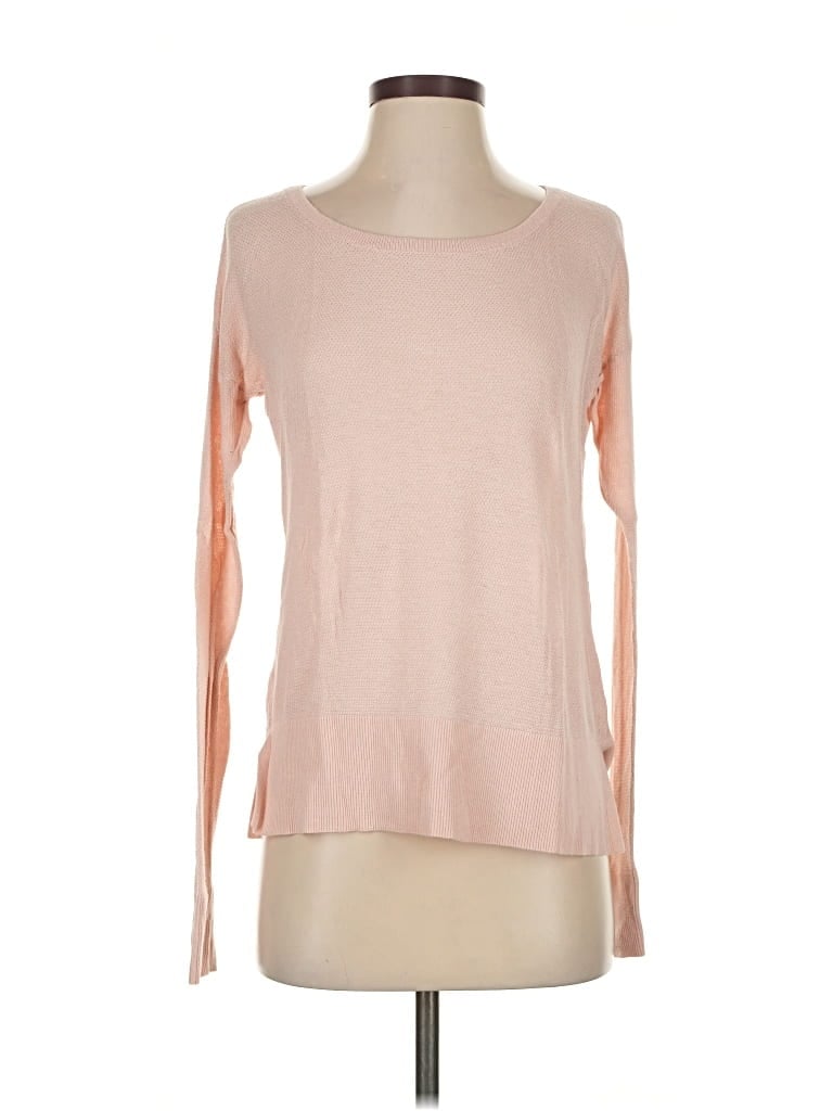Pre-owned Ann Taylor Loft Long Sleeve T-shirt In Pink