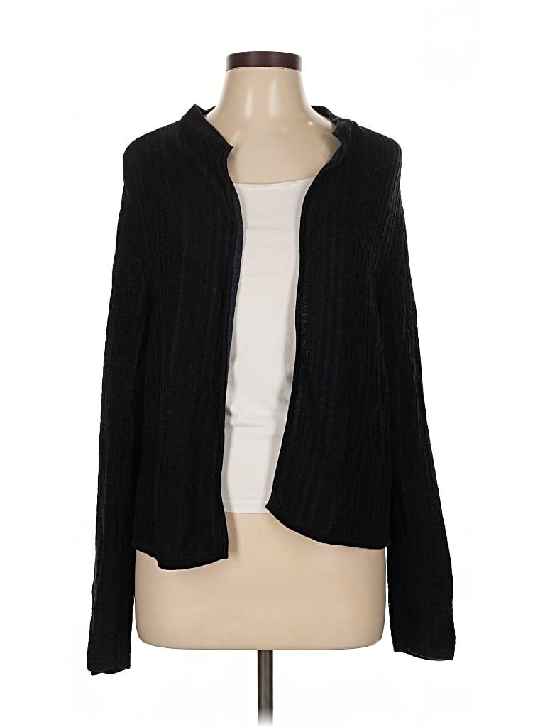 Pre-owned Eileen Fisher Cardigan Sweater In Black